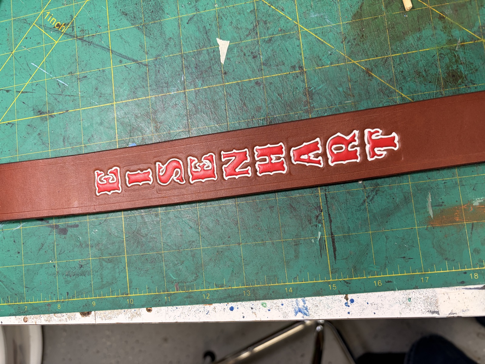 Brass hardware detail