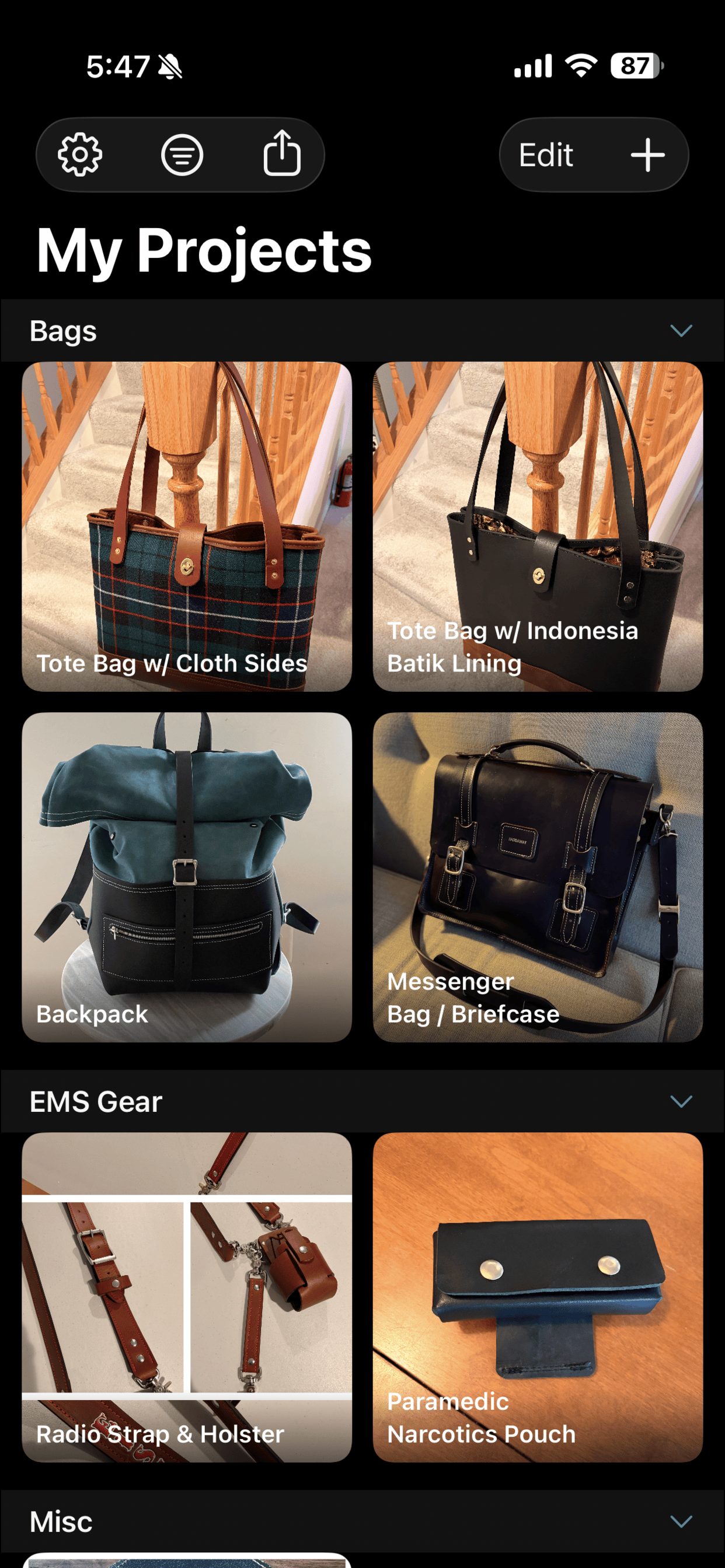 MakerFolio screenshot